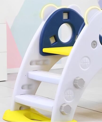 Toddler Slides for Age 1-3 Kids Baby Plastic Slides Indoor Playset Outdoor Playground Climber Freestanding Playset Game with UP and Slides Navy