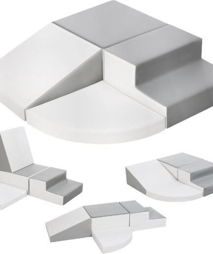 Climbing Foam Blocks for Toddlers: Waterproof Leather Soft Climber - 4 Pcs Toddler Indoor Climbing Toys - Kids Outdoor Playground Playset Best Gift Preschool Daycare Supplies