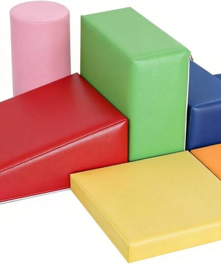 6-Piece Set Baby Foam Climbing Blocks for Toddlers - Baby Climbing Toys for Toddlers Indoor - Kids Soft Play Climbing - Foam Play Gym Playtime Corner Climber