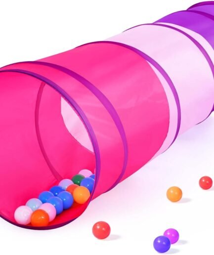 Kids Play Tunnel Tent for Toddler, 6-ft Pop Up Crawl Tunnel Toy for Baby Infant Children or Dog Cat, Collapsible Gift for Boy and Girl Play Tunnel Indoor and Outdoor Game