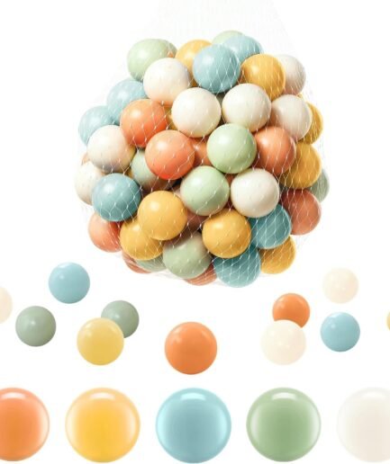 Ball Pit Balls, Safe Non-Toxic -Free Crush-Proof Plastic Balls for Toddlers, Gift for Kids Birthday & Christmas, for Indoor Playpens, Party Decorations & Amusement Activities
