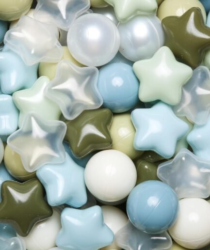 Star Ball Pit Balls 50 100 200 500 for Toddlers - Ball Pit Ball Shapes for Boys Girls Fun, Birthday Party, Christmas Decoration