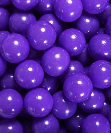 Ball Pit Balls for Kids, Plastic Refill 2.2 Inch Balls, 100 Pack, Bright Colors, Phthalate and Free, Includes a Reusable Storage Bag with Zipper