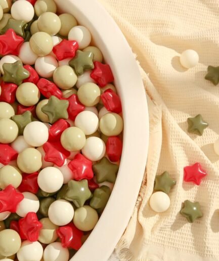 Star Ball Pit Balls for Toddlers -50 100 200 Count Star Balls Different Shapes, Non-Toxic Plastic Balls for Safe Play, Boys Girls Festival Party Decoration