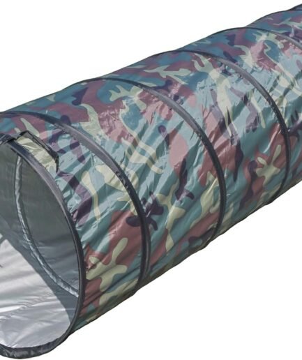 Play Tunnel Camouflage Pop Up Tunnel for Kids Indoor/Outdoor Fun - 19dia × 60L inch