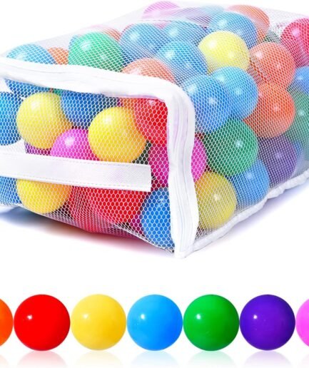 Ball Pit Balls - Colorful Ocean Pool Toys for Kids, Phthalate & Free, 100pcs for Toddler Playhouse, Tent, or Playpen